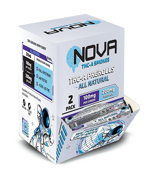 NOVA™ THC-A Pre-Rolls - 2-Pack - Carton (36 Tubes)